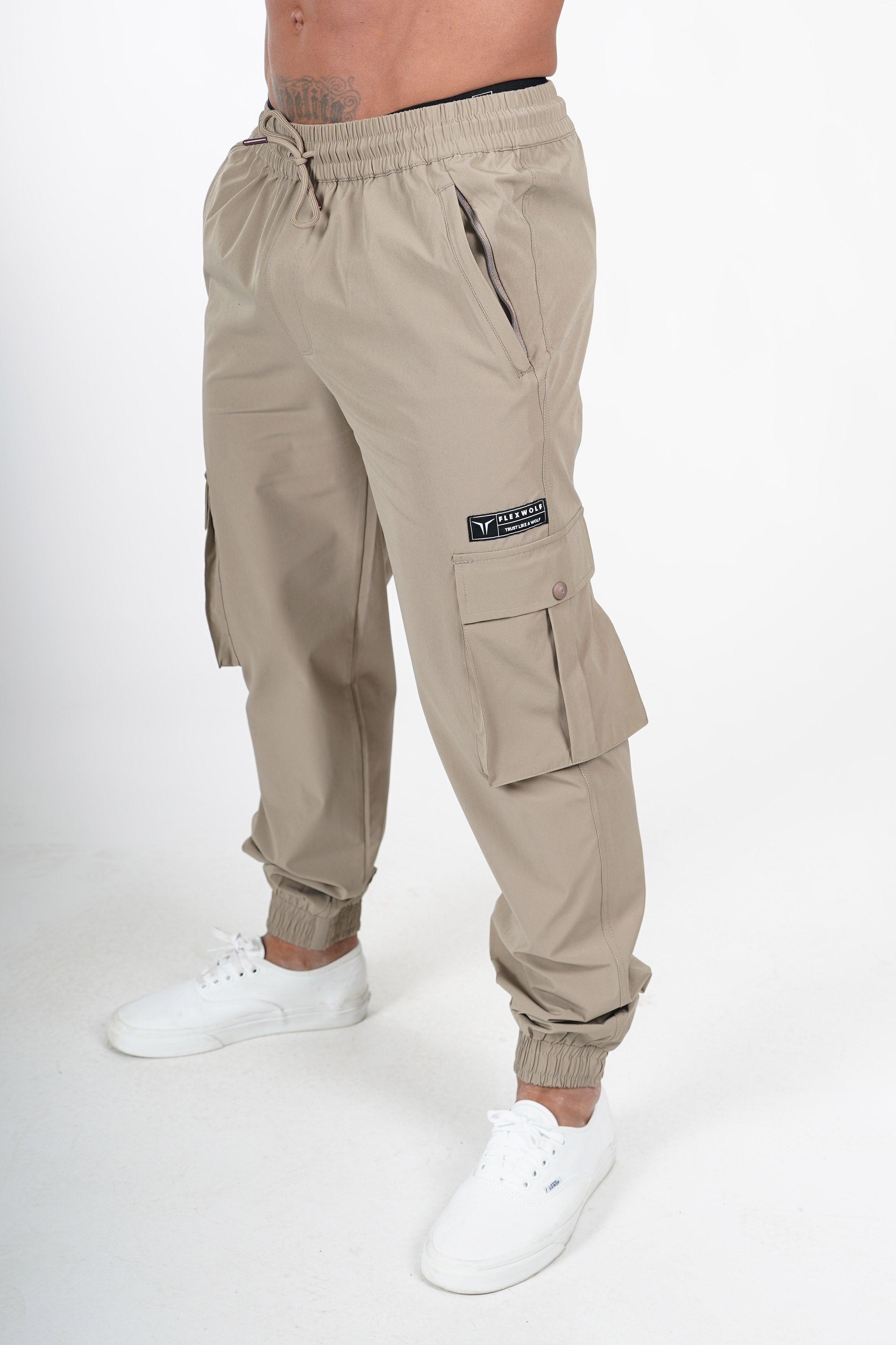 パンツ DankeSchonTWILLFLARE CARGOPANTS XL Flexwolf Off-Duty Cargo Pants | Premium Utility Joggers